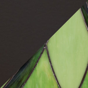 English Elm 63" Tiffany Style Floor Lamp with Stained Green Glass and Bronze Finish B202P471646