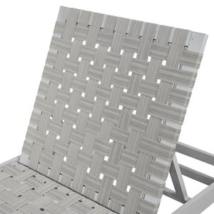English Elm Christopher Knight Home® - Outdoor Rope Chaise Lounge with Acacia Wood Frame and Adjustable 4-Position Recline for Patio Comfort Grey,LIGHT GREY 84.84 L x 29.13 W x 5.78 H N776P288556G