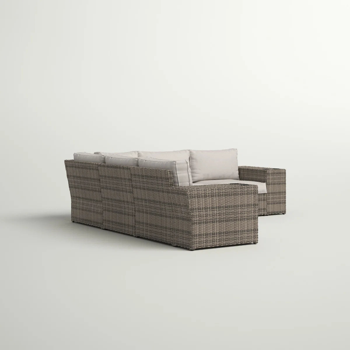 English Elm Outdoor Wicker Patio Sectional