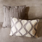 Madison Park Signature Shades of Grey Modern/Contemporary Comforter Set MPS10-258 Grey