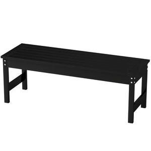 English Elm Garden Outdoor Bench Slatted Hdpe Two Person Patio Seat Weather Resistant Matte T3971P444884