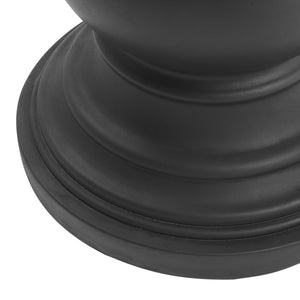 English Elm Christopher Knight Home® - MGO Durable Magnesium Oxide Umbrella Base Table with Multi-Size Caps, Hand-Tight Knob Stability, 31.75" L Black N772P284567B