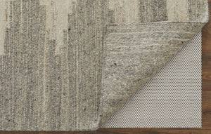 Feizy Rugs Navaro Hand-woven Wool And Viscose Rug - Modern Abstract Design For Effortless Elegance And Warmth Ivory,Tan Wool,Viscose Nav8915fivygryj55