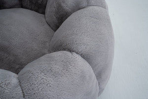 English Elm Adult Floral Petal Faux Fur Bean Bag Chair Sculptural Foam Seating for Any Room W2012P399197
