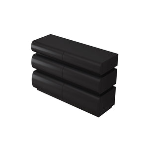 English Elm 6 Modern 6-Drawer Dresser Black No Handle Bedroom Chest with Wide Storage, Sleek Scratch-Resistant Design W757P318427