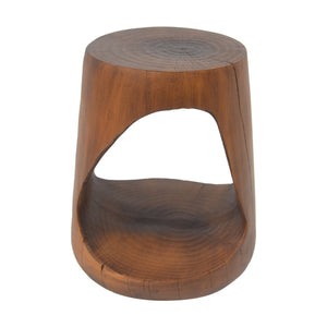 English Elm Christopher Knight Home® - MGO Hollow Side Table with Wood-Grain Texture, Durable Magnesium Oxide Build, Indoor/Outdoor Use Antique brown N770P212235A