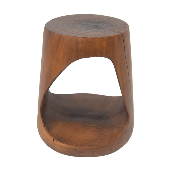 English Elm Christopher Knight Home® - MGO Hollow Side Table with Wood-Grain Texture, Durable Magnesium Oxide Build, Indoor/Outdoor Use Antique brown N770P212235A