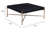 Nazaire Coffee Table Black 109838 Zuo Modern