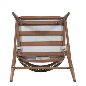 English Elm Christopher Knight Home® - Outdoor 30.25" Barstool Set Of 2 - Stylish Aluminum Frame With Pe Rattan Backrest, Teak Finish N772P245120T