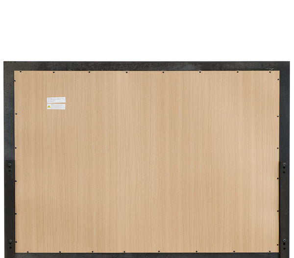 English Elm Madrid Contemporary Decorative Wall Mirror with Unique Shaped Frame, Laminate Wood Grain Finish, 37x46 inchesMadrid Contemporary Decorative Wall Mirror with Unique Shaped Frame, Laminate Wood Grain Finish, 37x46 inches Gray 3 L x 49 W x 39 H B078P286018