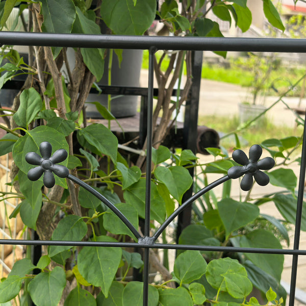 English Elm Metal Garden Trellis Set - Durable 2-Piece Climbing Plant Support For Stylish Indoor/Outdoor Decor W840P321536