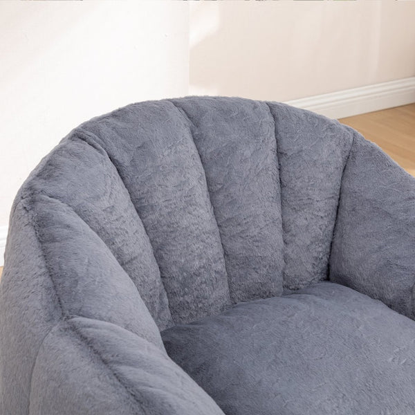 English Elm Bean Bag Sofa Chair with Armrests Memory Foam Filled Oversized Lounge Seat Adults W2200P390381