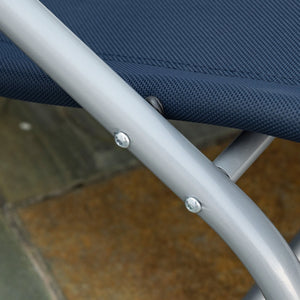 English Elm Outsunny Zero Gravity Rocking Chair - Durable Lounge Recliner With Detachable Pillow For Outdoor Relaxation W2225P200769-GIGA