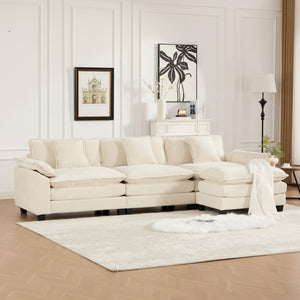 English Elm Wider Ergonomic Loveseat with Breathable Chenille Upholstery, Modular Design, Plush Double-Layer Cushioning W1143S00041 W1143S00041