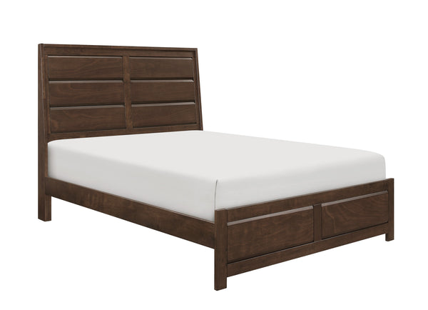 English Elm Espresso Contemporary King Bed With Beveled Framing - Elegant Wooden Furniture For Modern Homes B011S01514