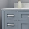 Christopher Knight Home® - Noble House - - 49'' Bathroom Vanity With Marble Top & Ceramic Sink, Two Doors, 8 Drawers, Gray