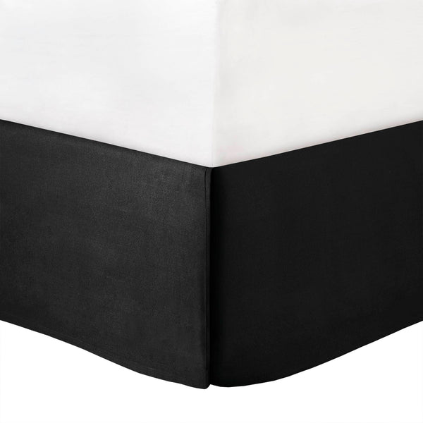 English Elm 8PCS Queen Jacquard Comforter Set with Damask Stria Texture, Embroidered Decorative Pillows & Bedskirt Black 23.62 L x 19.29 W x 11.02 H B035P341091