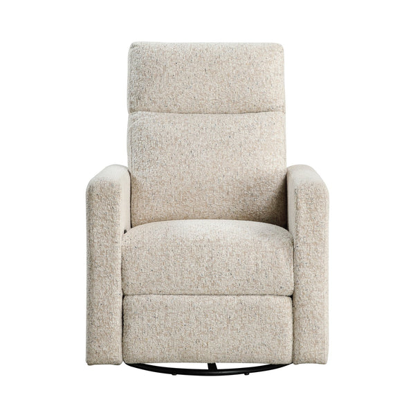 English Elm Contemporary Olathe Swivel Gliding Recliner Chair in Quartz Chenille with Smooth 360° Motion Comfort Beige 31 L x 30.5 W x 26 H B011P396181