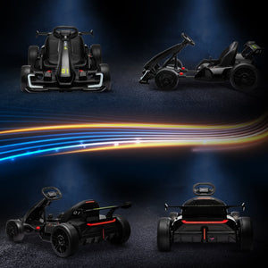 English Elm Aosom 24v Electric Go Kart Ride on Toy with Drifting Dual Motor and Adjustable Seat W2225P229145