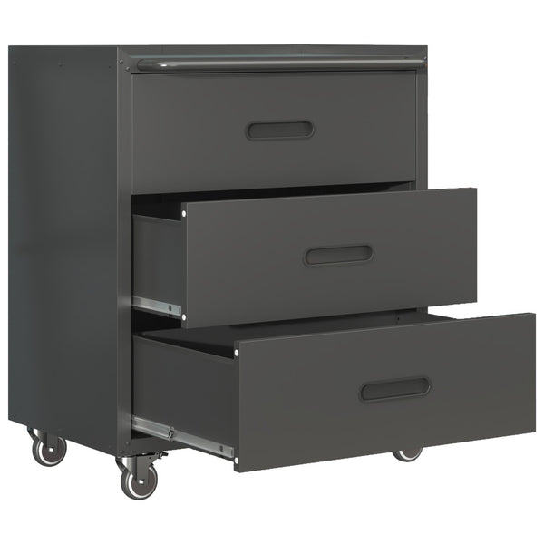 English Elm Heavy-duty Rolling Steel Tool Cabinet 3 Drawer Garage Organizer with Locking Casters T2398P242683