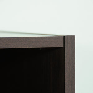English Elm Desk, Sleek Brown Finish With Adjustable Storage - Ideal For Compact Home Office Or Bedroom Use B356P402653
