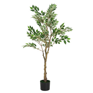English Elm Christopher Knight Home® - 51" Lifelike Artificial Ficus Tree In Black Pot - Perfect Indoor Décor For Low-Maintenance Elegance N772P286769G