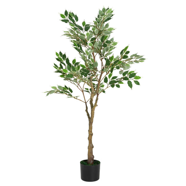 English Elm Christopher Knight Home® - 51" Lifelike Artificial Ficus Tree In Black Pot - Perfect Indoor Décor For Low-Maintenance Elegance N772P286769G