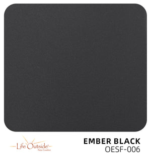 English Elm Modern 44" Rounded Square Patio Dining Table with Black Sintered Stone Top, Rust-Free Aluminum Base Seats 4 W1886P310020