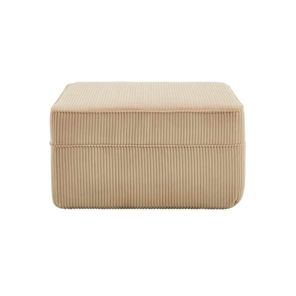 English Elm Martha Corduroy Cloud Ottoman Plush Foam Seating for Modular Living Room Setups Camel W3041P353167