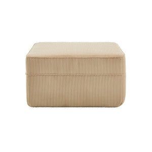 English Elm Martha Corduroy Cloud Ottoman Plush Foam Seating for Modular Living Room Setups Camel W3041P353167