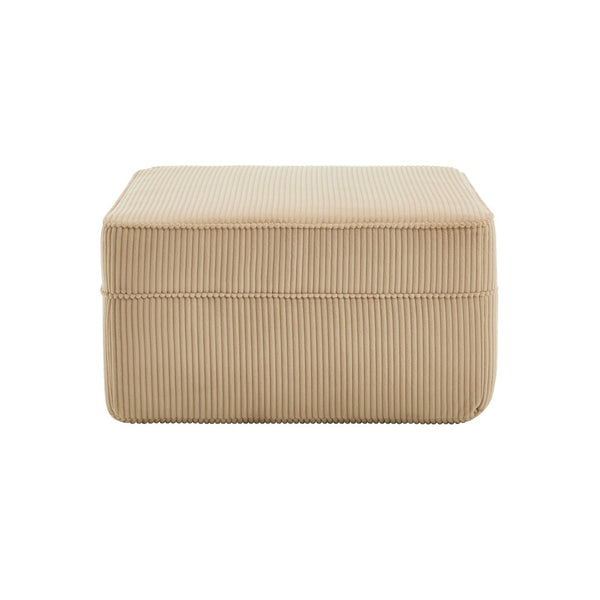 English Elm Martha Corduroy Cloud Ottoman Plush Foam Seating for Modular Living Room Setups Camel W3041P353167