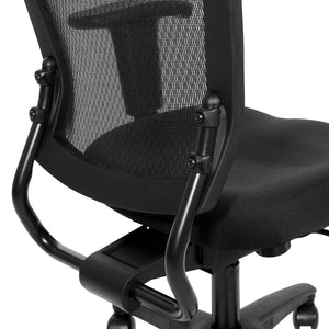OSP Home Furnishings Soft Frame Ergonomic Task Chair with Mesh Back and Pu Padding for Home Office Use 69353-30