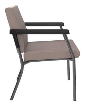 OSP Home Furnishings Bariatric Guest Chair with Reinforced Metal Frame and Plush Pu Padded Seat for Medical Lobbies BC9601-R103