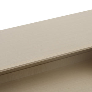 English Elm 2 Door Cabinet with Engineered Rattan Finish, Adjustable Shelves, Metal Semi-Circle Handles, Compact Storage Solution Natural W688134370