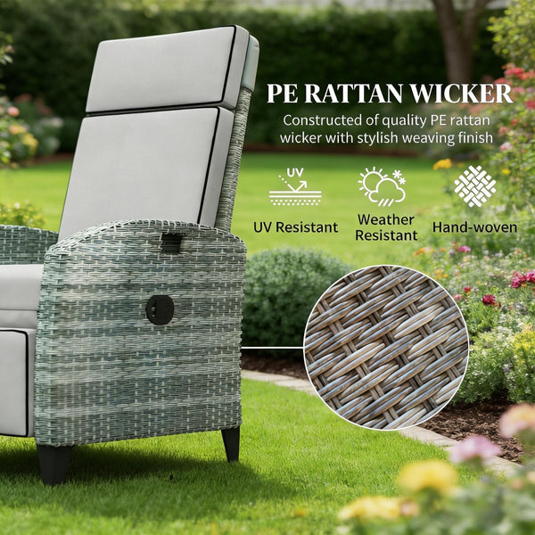 English Elm Garden Steel Frame Outdoor Glider Chair with Breathable Mesh for Porch or Patio T3971P444428