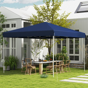 English Elm Outsunny 13' X 13' Instant Pop-Up Canopy Tent - Versatile, Height Adjustable Sun Shelter With Carry Bag W2225P200631-GIGA