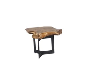 Sunpan Wyatt Side Table - Handcrafted Teak Root Wood with Unique Design for Stylish Living Spaces Natural