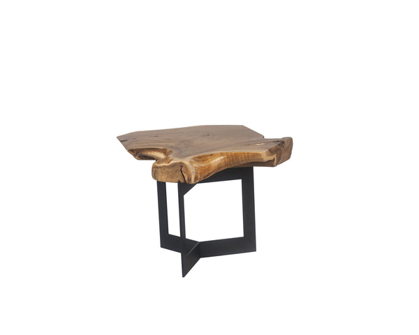 Sunpan Wyatt Side Table - Handcrafted Teak Root Wood with Unique Design for Stylish Living Spaces Natural