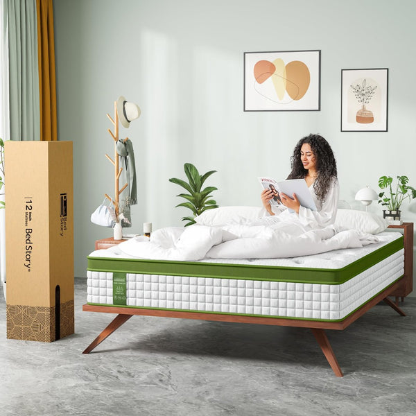 English Elm 12 Inch Full Hybrid Mattress Gel Foam Pocket Springs Zoned Support Cool Sleep B2716P242971