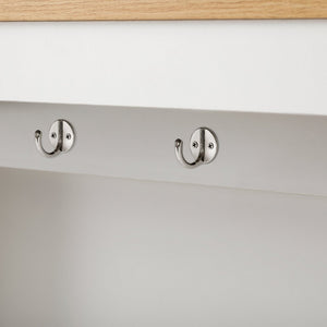 English Elm [video] Trexm Folding Bar Height Kitchen Island with Storage Drawers and Built-in Power Outlet XW000028AAK