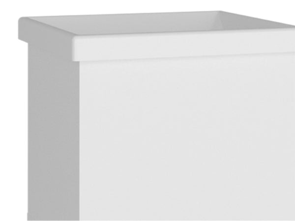 English Elm Bari Freestanding Plastic Utility Sink with Cabinet Storage for Laundry or Garage B200S00467