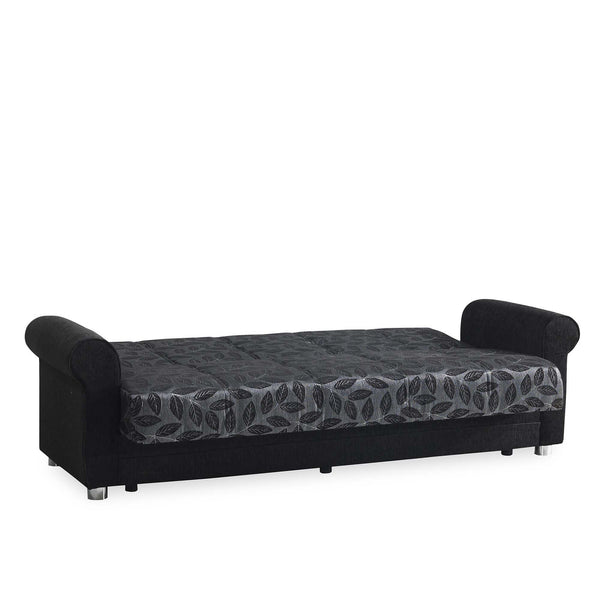 English Elm PrimeNest Grandera Collection Upholstered Convertible Sofabed with Storage, Chenille Upholstery, 74.8" Sleeper Black+ Gray B030P286474
