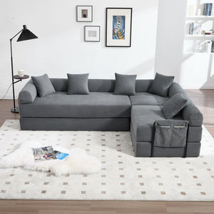 English Elm United We Win Convertible Sofa Bed - Plush Corduroy With Memory Foam, Perfect For Small Spaces! W1568S00252-GIGA