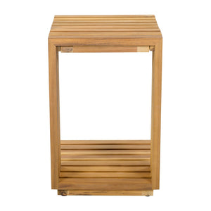 English Elm Oversized Acacia Wood Patio Club Chair and Table Set for Garden or Poolside N768P392778N