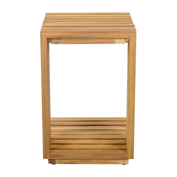 English Elm Oversized Acacia Wood Patio Club Chair and Table Set for Garden or Poolside N768P392778N