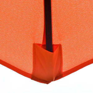 English Elm Outsunny 9Ft Orange Patio Umbrella With Crank, 3-Tier Venting For Deck & Lawn Shade, Easy Tilt W2225P174162-GIGA