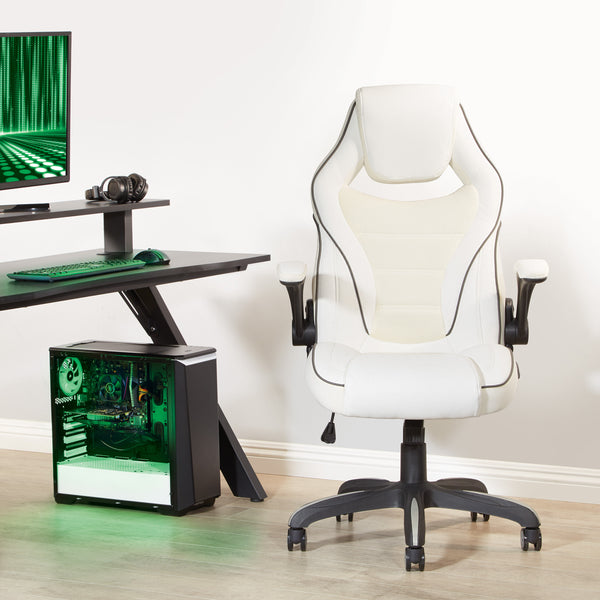 OSP Home Furnishings Xeno Gaming Chair White
