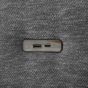 English Elm Modern Modular Sectional Sofa With Usb Ports & Movable Ottoman - L-Shaped, U-Shaped, Sofa Bed Comfort N719S002050E