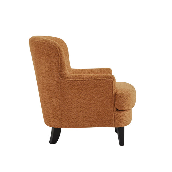 English Elm Christopher Knight Home® - Gerald Boucle Upholstered Club Chair with Tapered Birch Legs, Tonal Piping and Cozy Texture Caramel 33 L x 32.75 W x 30 H N776P243523Y