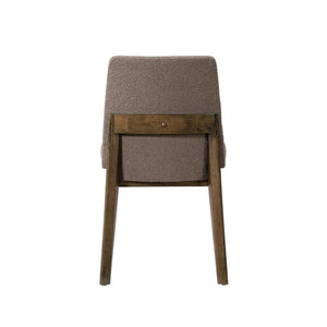 English Elm Christopher Knight Home® - Upholstered Modern Armless Dining Chair Set of 2 with Ergonomic Curved Back & Solid Wood Frame Durable Fabric Brown,Walnut N771P330590W